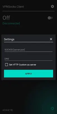 VPNSocks Client android App screenshot 2